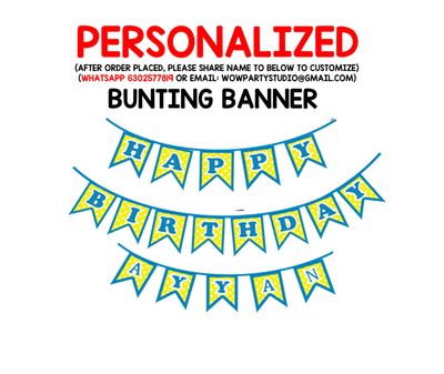 George Bunting Banner with Name