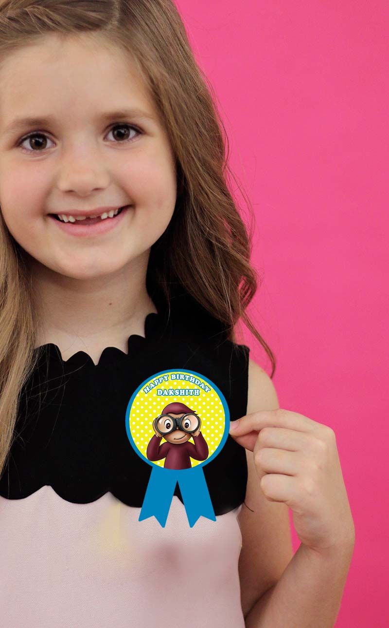George Theme Birthday Badges (10 Pcs)