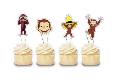 George Theme Cupcake Shape Topper (20 Pcs)