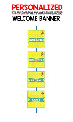George - Door / Welcome Banner (3ft)