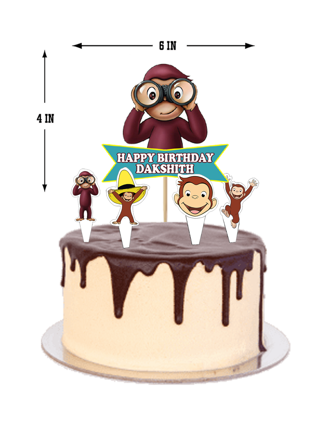 George - Cake Topper Set 5Pcs