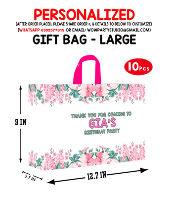 Floral Theme Bags Large(10pcs)