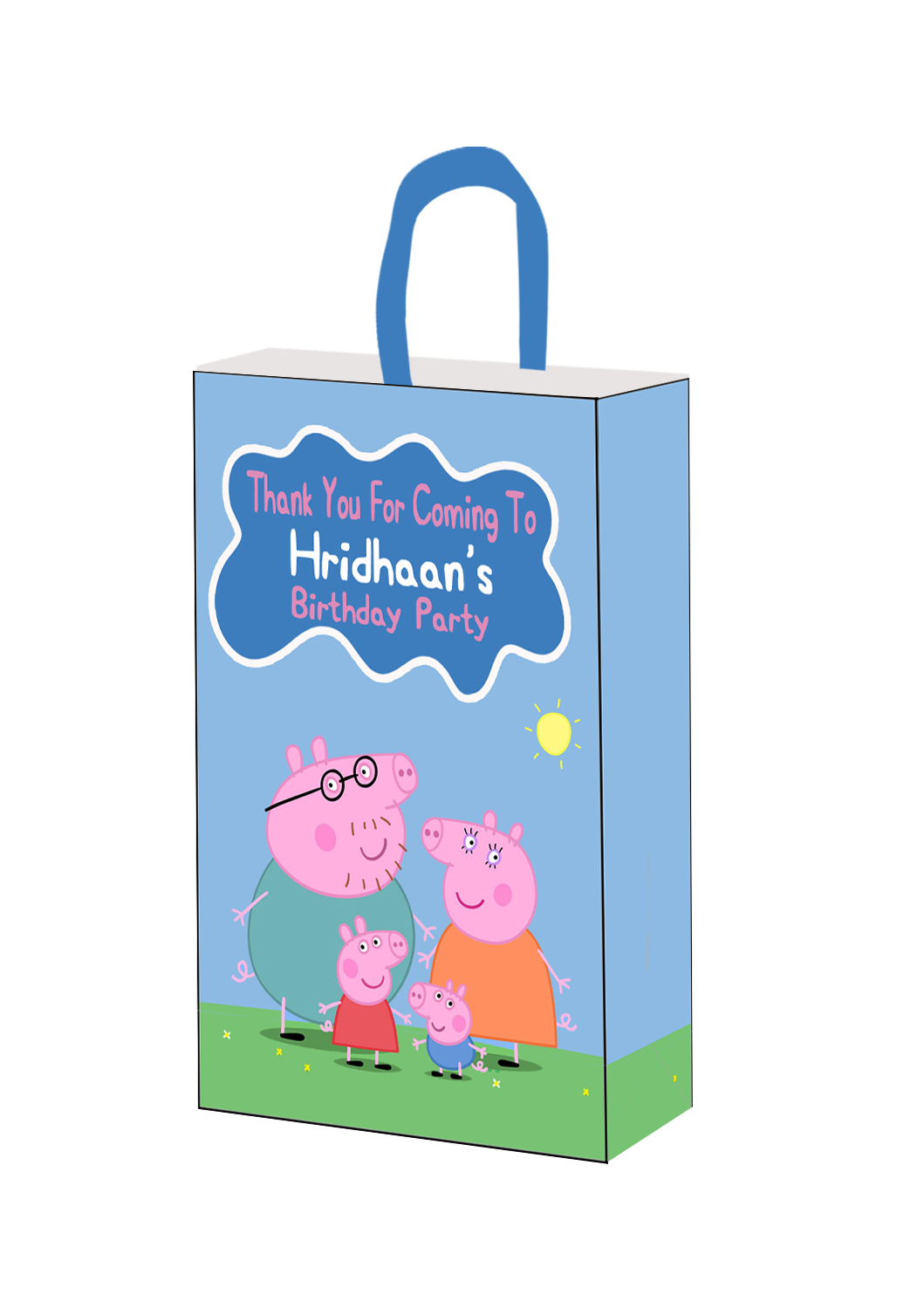 Peppa Pig Theme - Gift Bag Medium (10 Pcs)