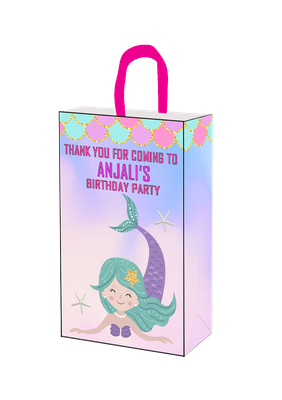 Mermaid  Theme Gift Bag Medium (10 Pcs)