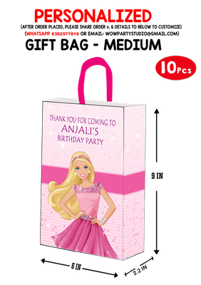 Barbie Theme - Gift Bag Medium (10 Pcs)