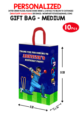 Cricket Gift Bag - Medium (10 Pcs)