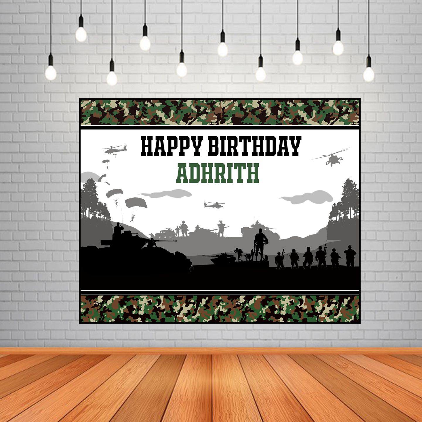 Military Backdrop / Background Banner (4ft x 5ft)