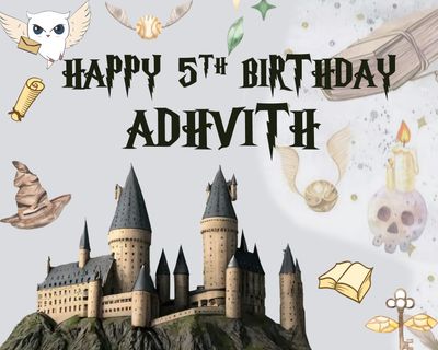 Harry Porter Backdrop / Background Banner (4ft x 5ft)