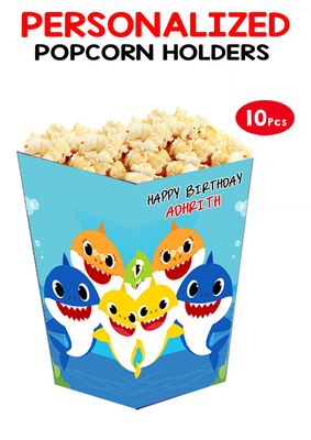 Baby Shark - Popcorn Boxes (10 Pcs)