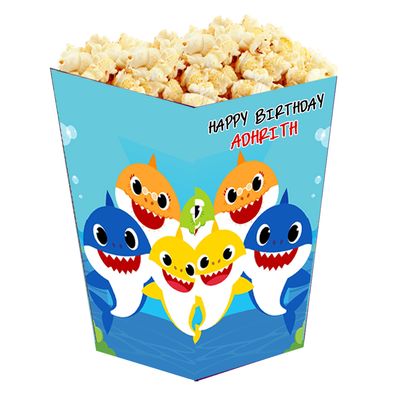 Baby Shark - Popcorn Boxes (10 Pcs)