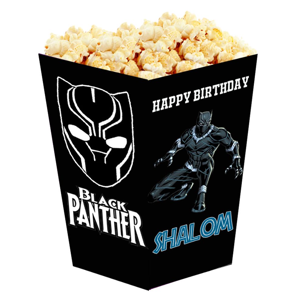 Black Panther Popcorn Boxes (10 Pcs)