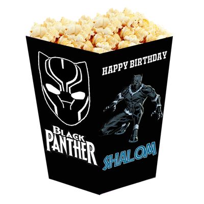 Black Panther Popcorn Boxes (10 Pcs)