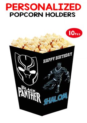 Black Panther Popcorn Boxes (10 Pcs)