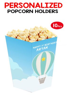 Hot Air Balloon Popcorn Boxes (10 Pcs)