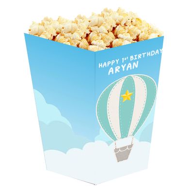 Hot Air Balloon Popcorn Boxes (10 Pcs)
