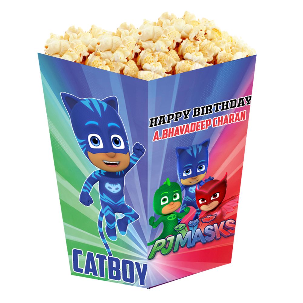 PJ Mask Popcorn Boxes (10 Pcs)