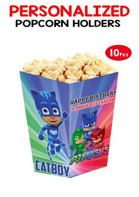 PJ Mask Popcorn Boxes (10 Pcs)