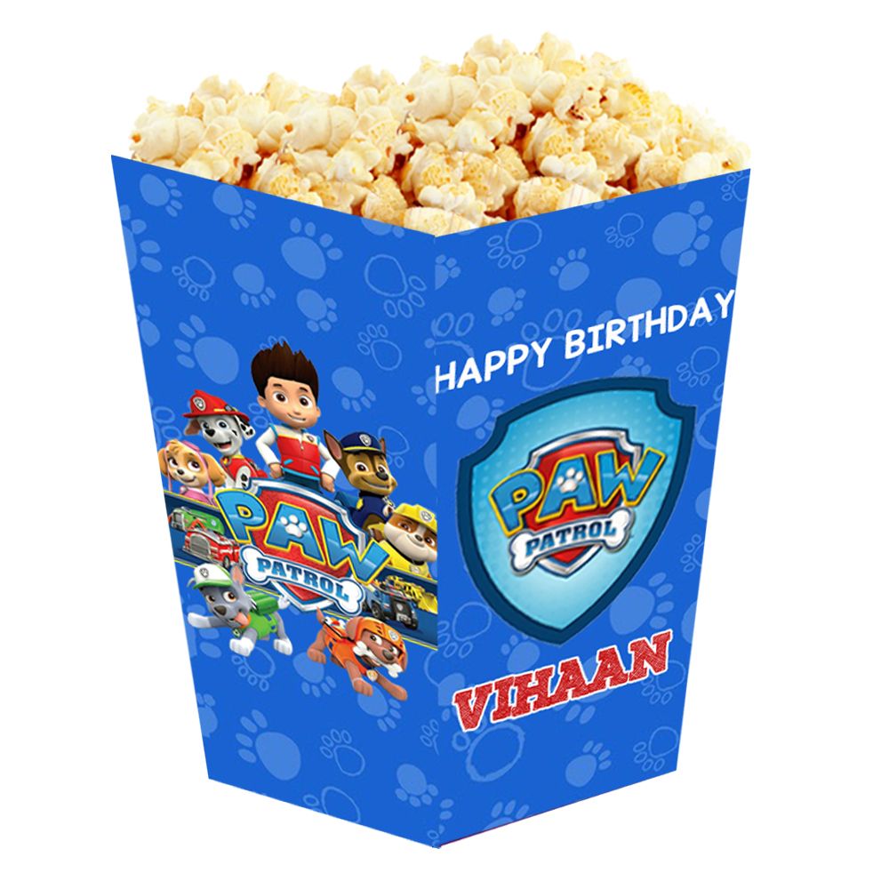 Paw Patrol Popcorn Boxes (10 Pcs)