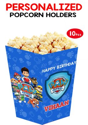 Paw Patrol Popcorn Boxes (10 Pcs)
