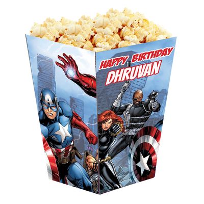 Avengers Super Hero Popcorn Boxes (10 Pcs)