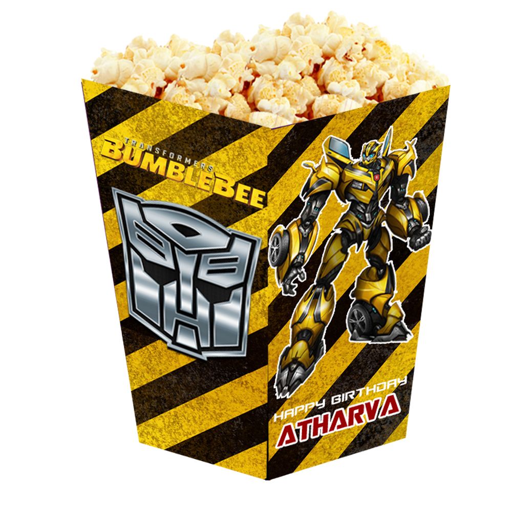 Transformer Bumble Bee Popcorn Boxes (10 Pcs)