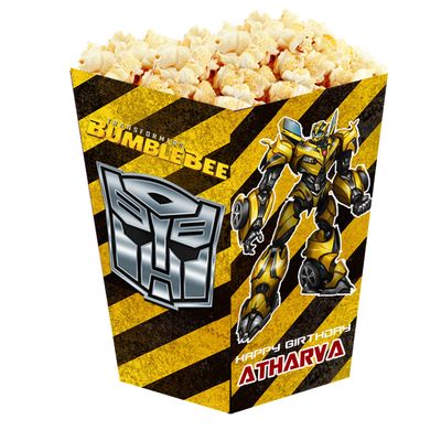 Transformer Bumble Bee Popcorn Boxes (10 Pcs)