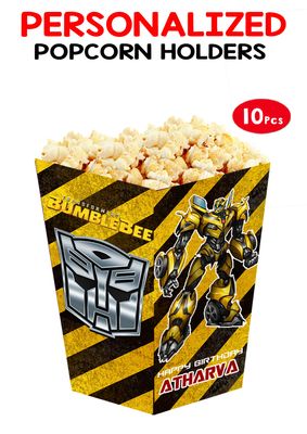 Transformer Bumble Bee Popcorn Boxes (10 Pcs)