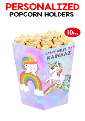 Unicorn Popcorn Boxes (10 Pcs)