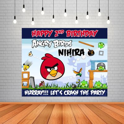 Angry Birds Backdrop / Background Banner (4ft x 5ft)