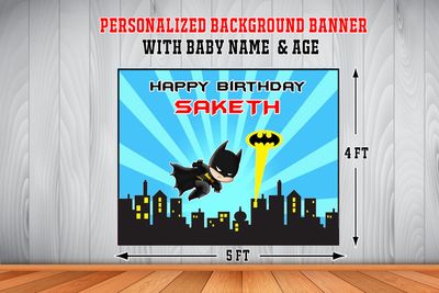 Batman Backdrop / Background Banner (4ft x 5ft)