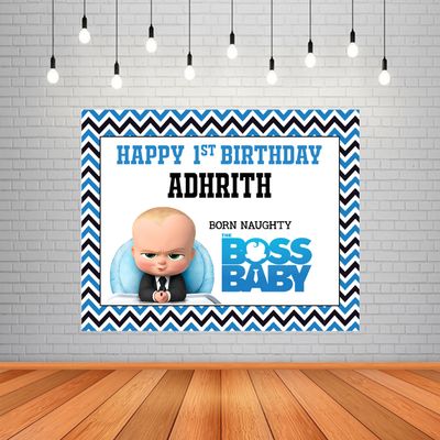 Boss Baby Backdrop / Background Banner (4ft x 5ft)