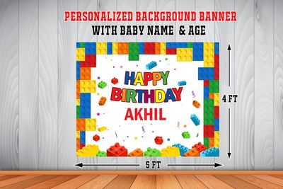 Lego Backdrop / Background Banner (4ft x 5ft)