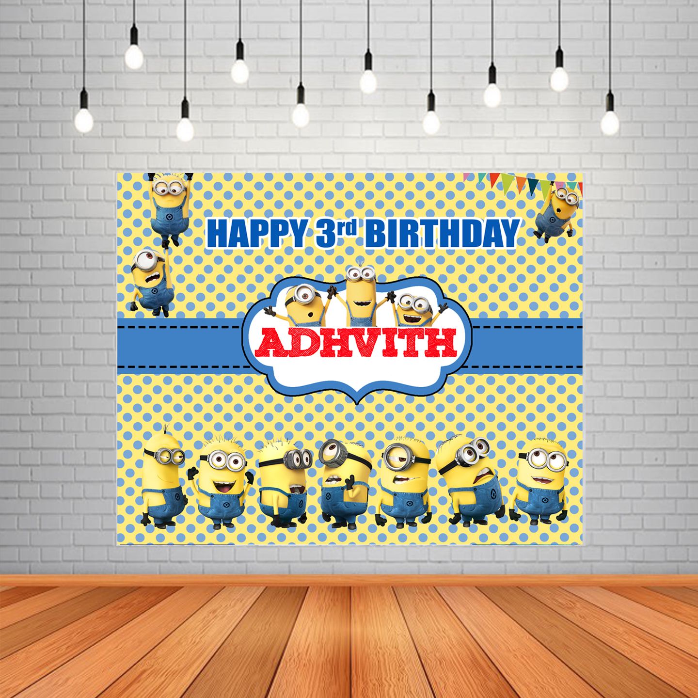 Minion Backdrop / Background Banner (4ft x 5ft)