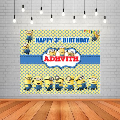 Minion Backdrop / Background Banner (4ft x 5ft)
