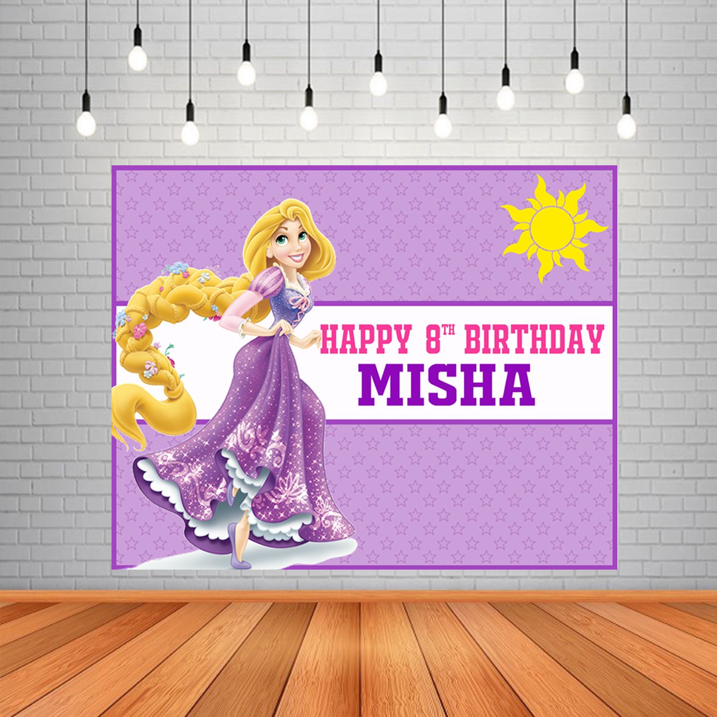 Rapunzel Backdrop / Background Banner (4ft x 5ft)