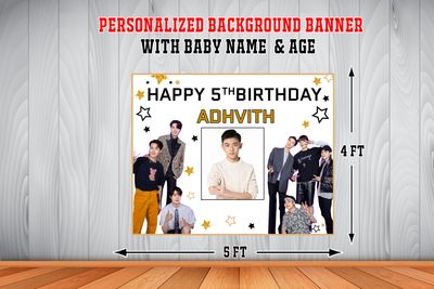 BTS Backdrop / Background Banner (2ft x 5ft)
