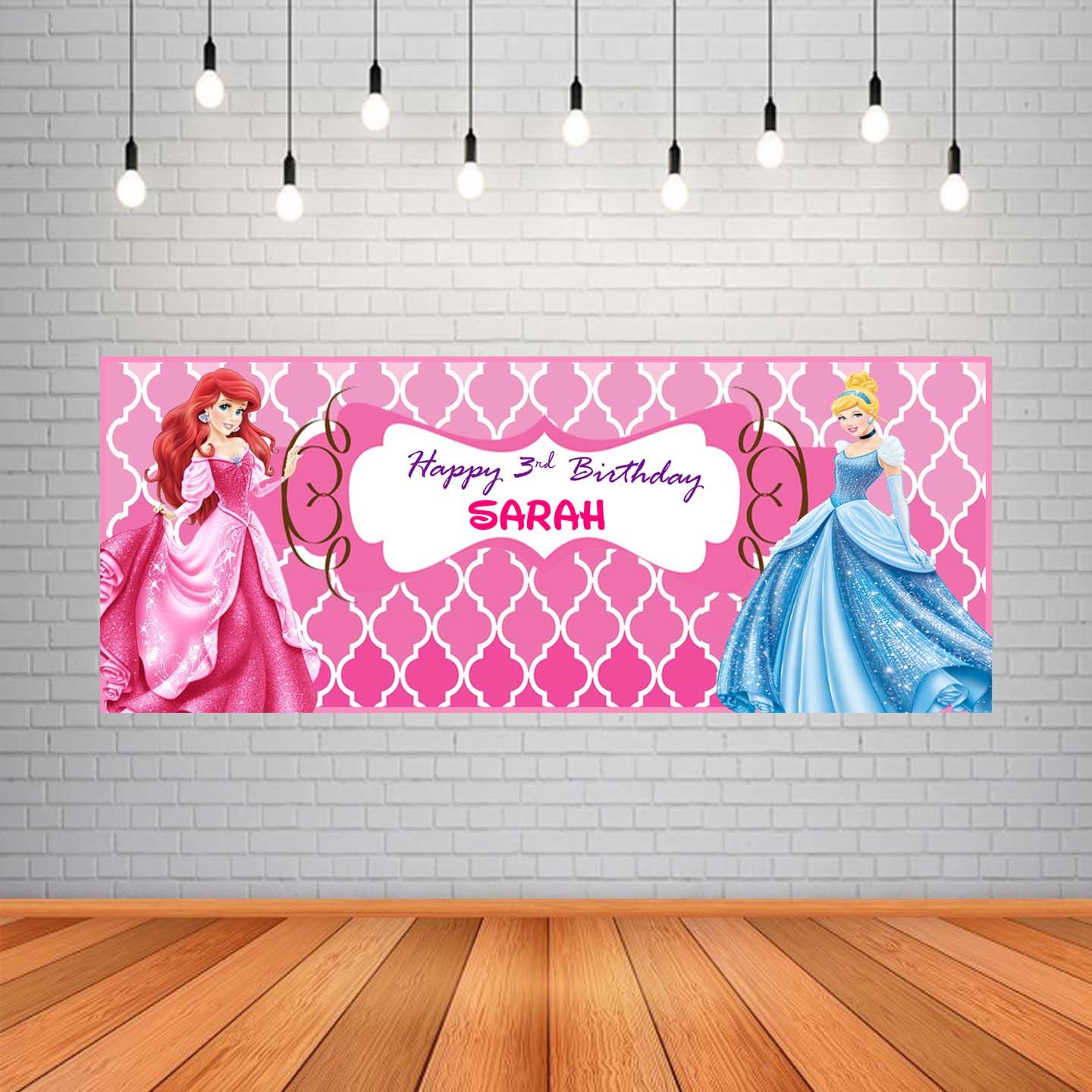 Princess Backdrop / Background Banner (2ft x 5ft)