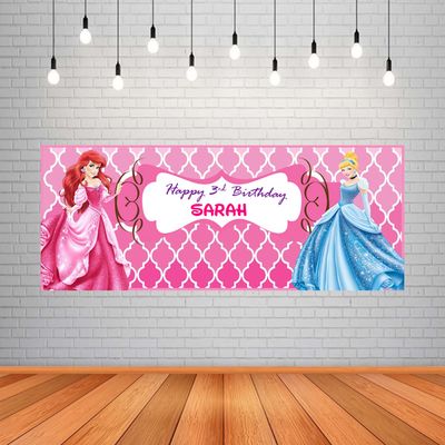 Princess Backdrop / Background Banner (2ft x 5ft)
