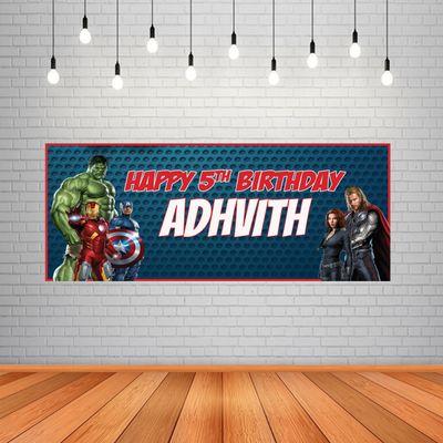 Avengers Background Banner (2ft x 5ft)