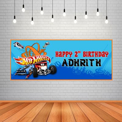Hot Wheels Backdrop / Background Banner (2ft x 5ft)