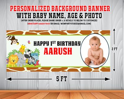 Jungle Backdrop / Background Banner (2ft x 5ft)