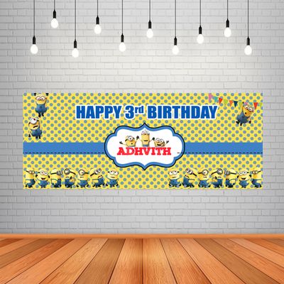 Minion Background Banner (2ft x 5ft)