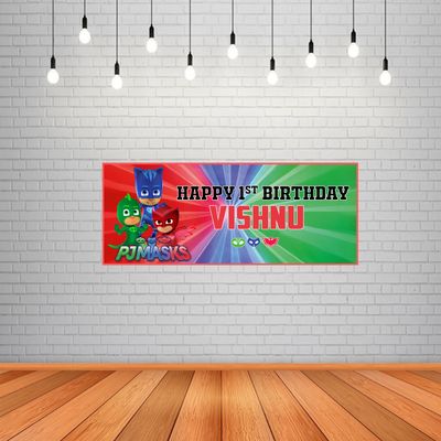 PJ Masks Backdrop / Background Banner (2ft x 5ft)