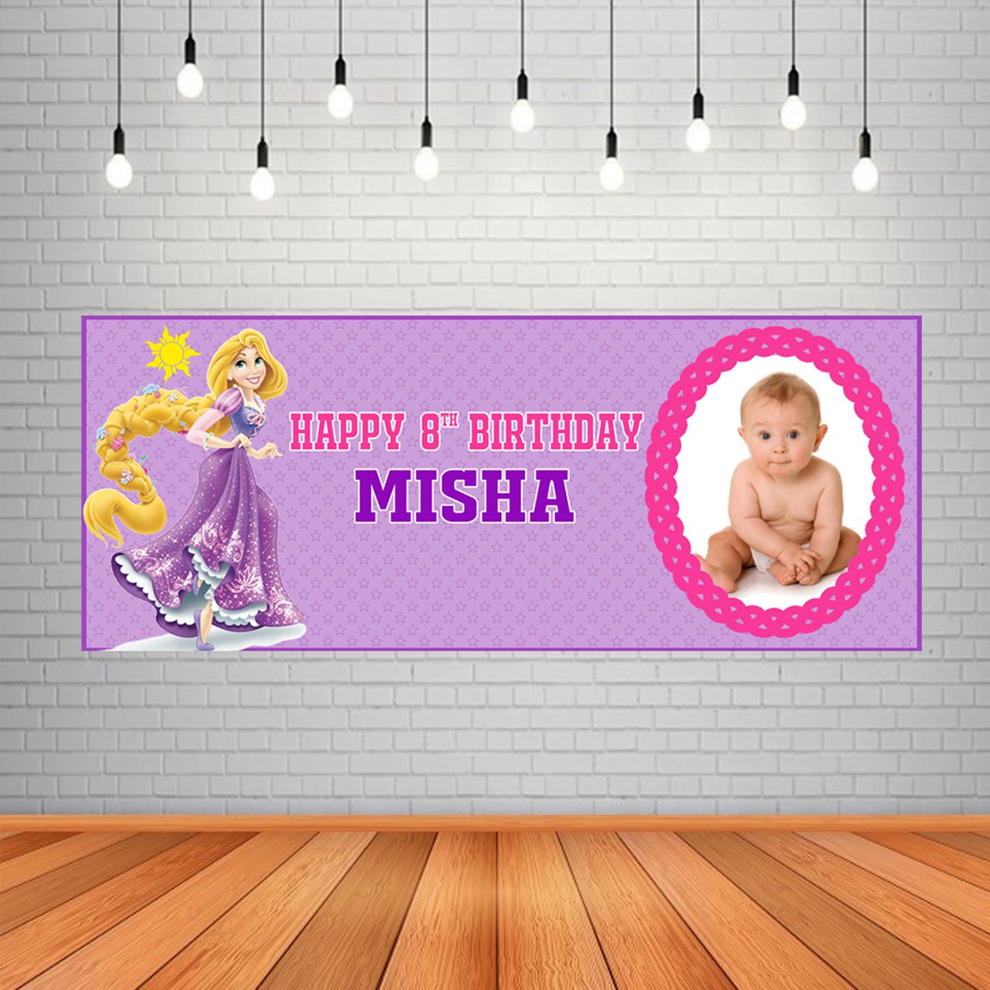 Rapunzel Backdrop / Background Banner (2ft x 5ft)