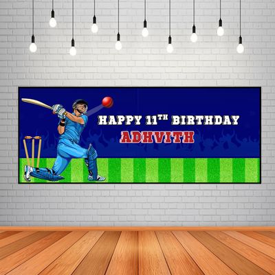Cricket Backdrop / Background Banner (2ft x 5ft)