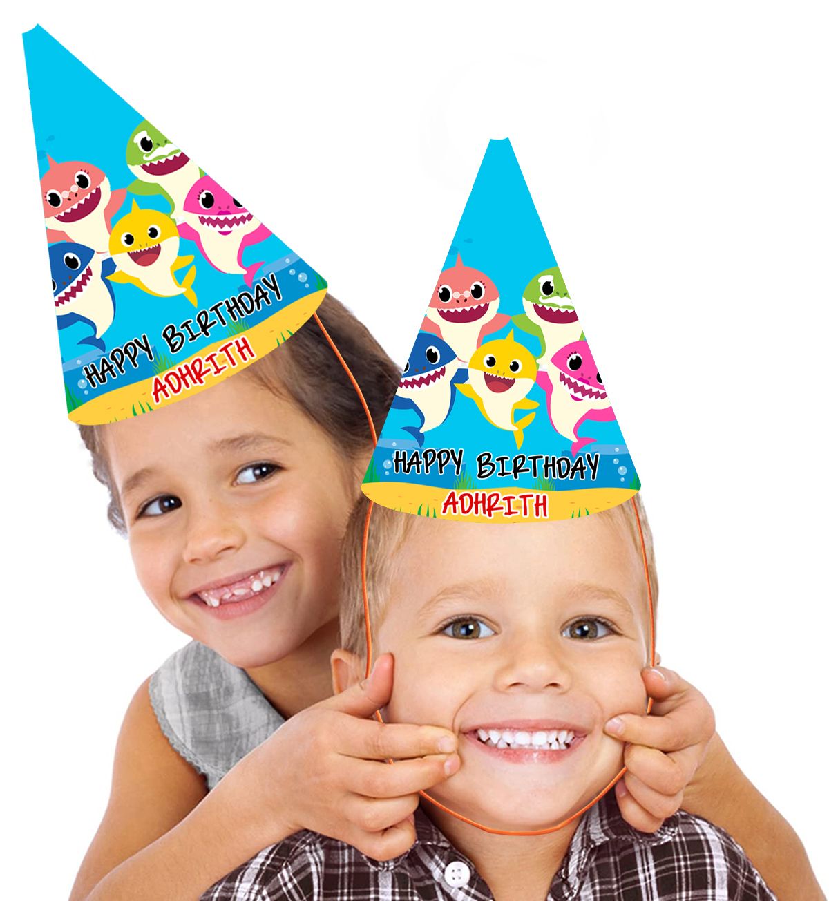 Baby Shark Party Caps / Hats (10 Pcs)