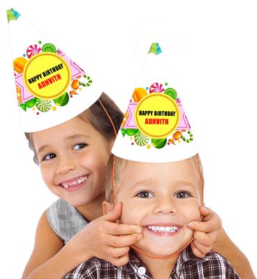Candyland - Party Caps / Hats (10 Pcs)