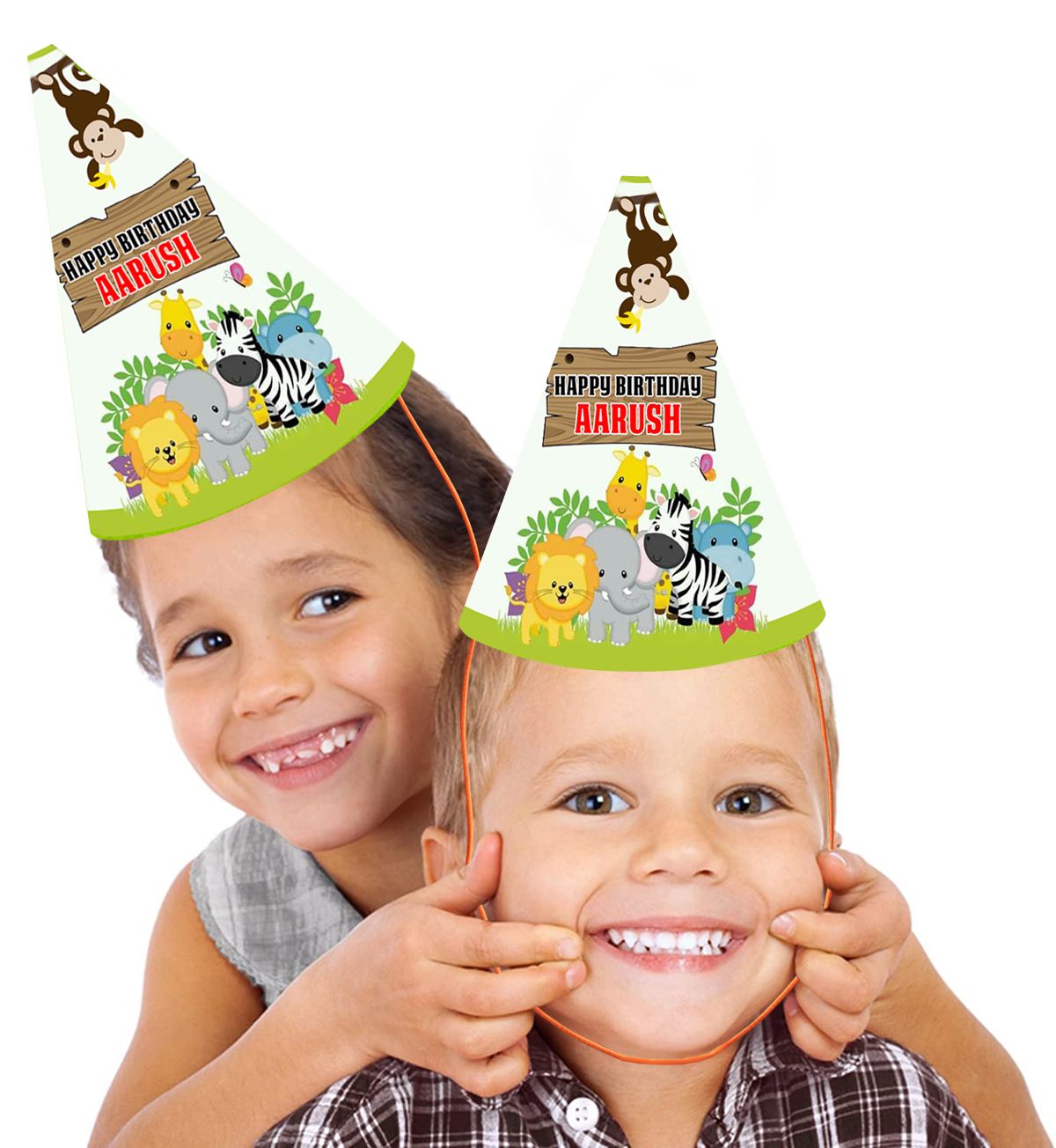 Jungle - Party Caps / Hats (10 Pcs)
