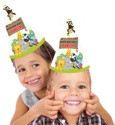 Jungle - Party Caps / Hats (10 Pcs)