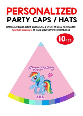 Little Pony - Party Caps / Hats (10 Pcs)